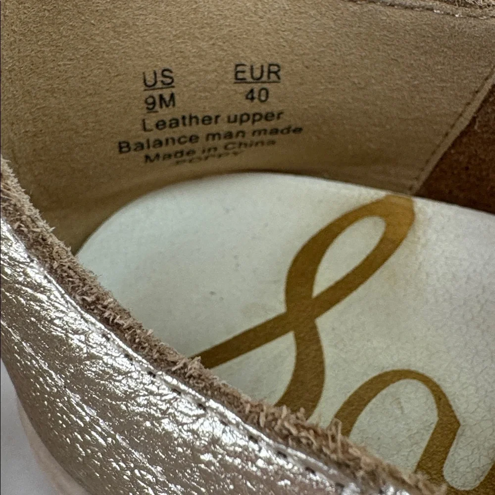 Sam Edelman metallic gold